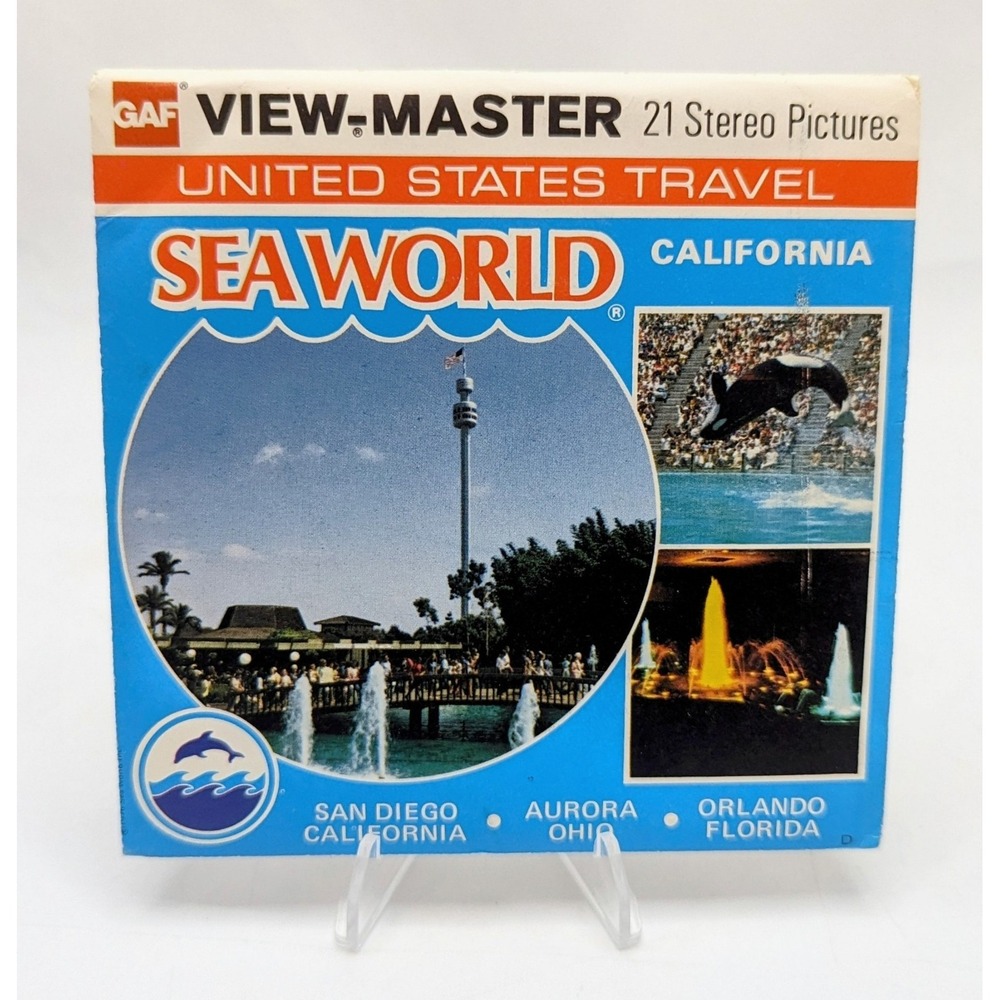 1976 GAF View-Master Sea World California 21 Stereo Pictures 3 Reel Pack